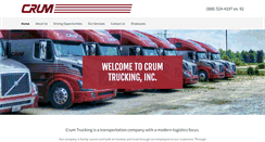 Desktop Screenshot of crumtrucking.com