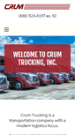 Mobile Screenshot of crumtrucking.com